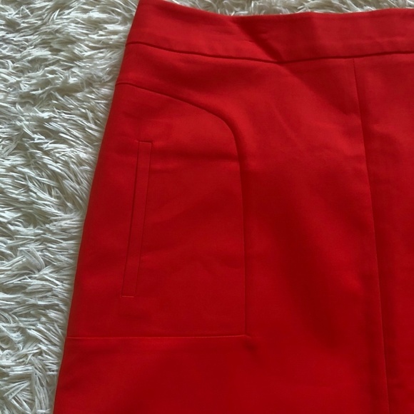 Premise A-line Cotton Blend Skirt With Pockets- Size 16 in Red - Picture 4 of 8